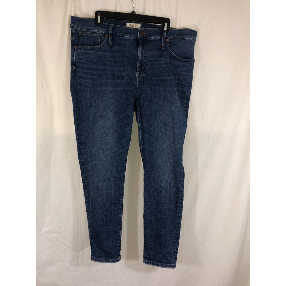 Madewell 34P 9" Mid-Rise Skinny Medium Blue